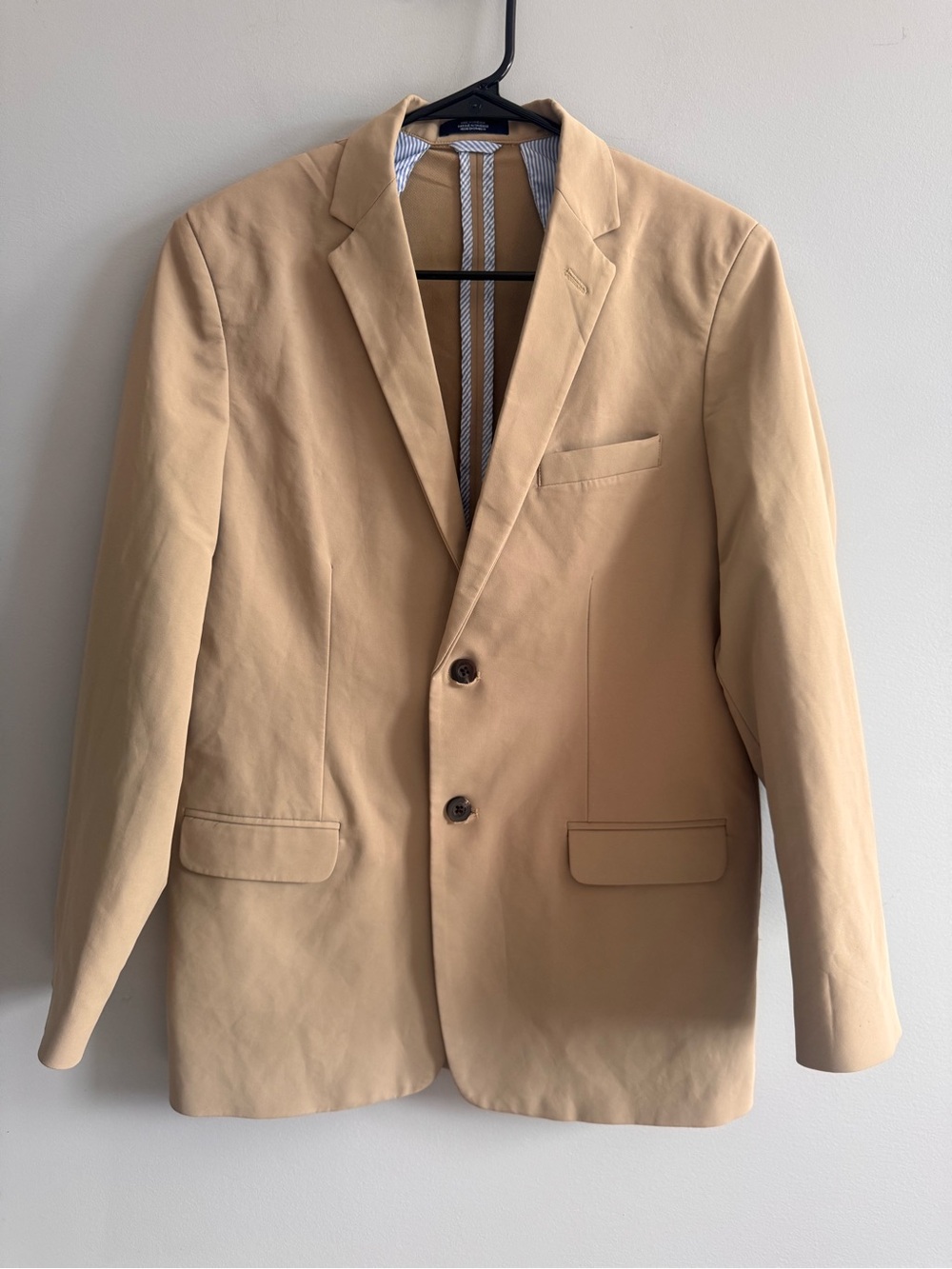 IZOD Boys Size 18 Regular Tan Stretch Blazer Sport Coat Preppy Dress